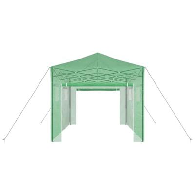 VidaXL Kas met pop-up frame met dak groen 290 x 430 x 315 cm ijzer