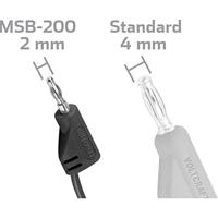 VOLTCRAFT MSB-200 Meetsnoer Banaanstekker 2 mm Banaanstekker 2 mm 30.00 cm Zwart 1 stuk(s) - thumbnail