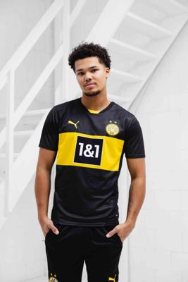 Borussia Dortmund Uit Shirt Senior 2024/2025 - Maat M - Kleur: ZwartGeel | Soccerfanshop