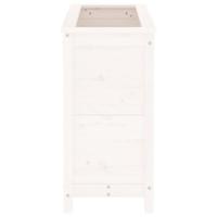 VidaXL Plantenbak 82,5x40x78 cm massief grenenhout wit - thumbnail