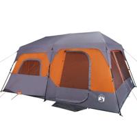 Tent 6-persoons 441x288x217 cm grijs en oranje - thumbnail