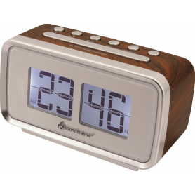 Soundmaster UR105BR Wekkerradio in retro stijl