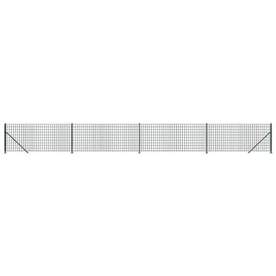 VidaXL Draadgaashek met flens 0,8x10 m groen