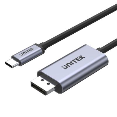 UNITEK V1409A tussenstuk voor kabels USB-C DisplayPort Zwart, Grijs