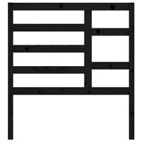 Hoofdbord 96x4x104 cm massief grenenhout zwart - thumbnail