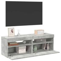 Tv-meubelen 2 st met LED-verlichting 60x35x40 cm betongrijs - thumbnail
