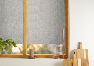 HEMA Raamfolie textiel 150x45 gerecycled donkergrijs (donkergrijs)