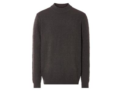 LIVERGY Gebreide heren trui (XL, Bruin)