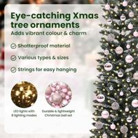 Kunstkerstboom met 300 LED Groen 210 cm PVC en Plastic en Staal - thumbnail