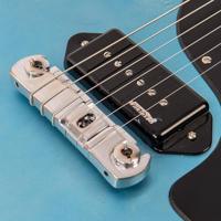 Vintage V120 ICON Distressed Gun Hill Blue over Sunburst elektrische gitaar - thumbnail