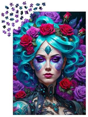 Gothic Flowers Portrait Puzzel 1000 Stukjes