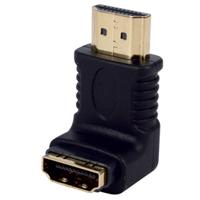 Haakse HDMI adapter verguld - thumbnail