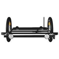 VidaXL Fietstrailer 126x63x34 cm ijzer zwart - thumbnail