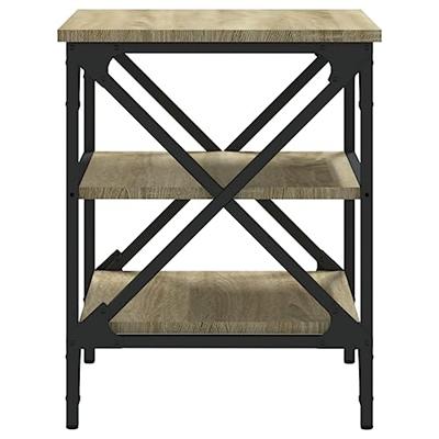 Bijzettafels 2 st 40x42x50 cm bewerkt hout sonoma eikenkleurig Bijzettafels 2 st 40x42x50 cm bewerkt hout sonoma eikenkleurig