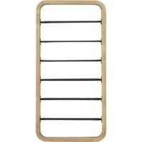 Light & Living Wijnrek Sorrento 80cm, donker grijs+hout - thumbnail