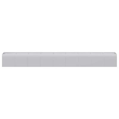 VidaXL Plantenbak 360x40x40 cm gegalvaniseerd staal