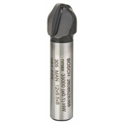Bosch Accessories Halfrondprofielfrezen 8 mm, R1 6 mm, D 12 mm, L 9,5 mm, G 40 mm - thumbnail