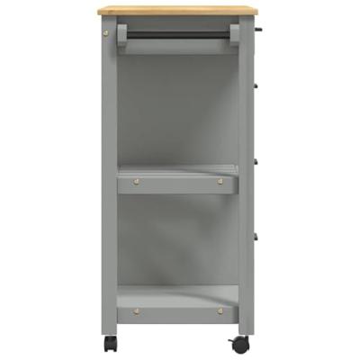 Keukentrolley MONZA 84x40x88,5 cm massief grenenhout