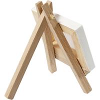 Creativ Company Gespannen canvas, afm 8x6x1 cm, wit, 1 stuk - thumbnail