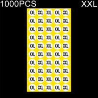 1000 stuks ronde vorm grootte Sticker kleren groottelabel grootte: XXL - thumbnail