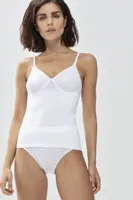 BH hemdje - Bra Top zonder Beugel - Viscose bh en hemd in een zonder vulling - Wit - Zwart - thumbnail