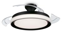 Philips LED Bliss Plafondventilator 28 W, 35 W (Ø x h) 510 mm x 418 mm Zwart Met lamparmatuur, Timer - thumbnail