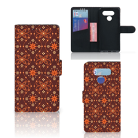 LG Q60 Telefoon Hoesje Batik Brown - thumbnail