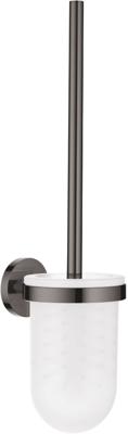 GROHE Essentials Toiletborstelhouder - wandmontage - rond - open - hard graphite 40374a01 GROHE Essentials Toiletborstelhouder - wandmontage - rond - open - hard graphite 40374a01