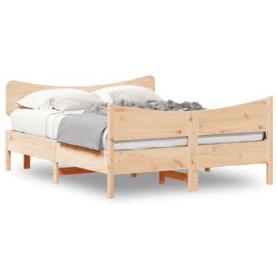 Bedframe zonder matras massief grenenhout 135x190 cm Bedframe zonder matras massief grenenhout 135x190 cm