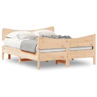 Bedframe zonder matras massief grenenhout 135x190 cm - thumbnail