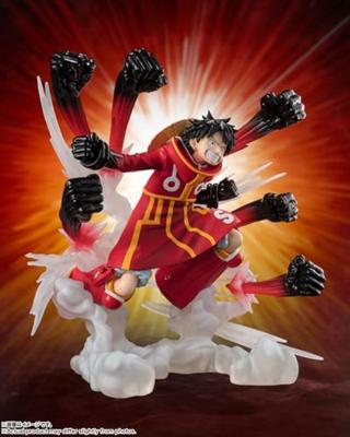 One Piece Figuarts ZERO Extra Battle PVC Statue Monkey D. Luffy -Gum Gum Hawk Gatling- 19 cm