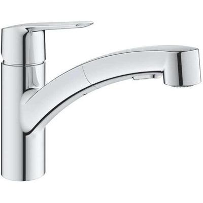 Grohe QuickFix Start keukenmengkraan met uittrekbare handdouche chroom