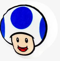Super Mario Pluche - Mocchi Mocchi Blue Toad - thumbnail