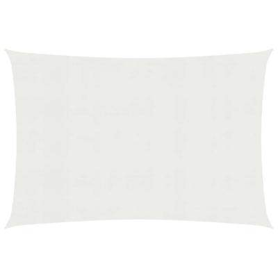 Zonnezeil 160 g/m 2,5x4 m HDPE wit