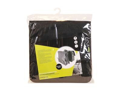 Dresco Super shopper dubbele fietstas 50 liter nylon zwart