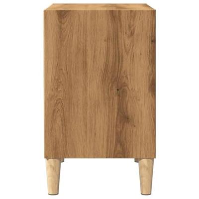 Nachtkastjes 2 st 40x30x50cm bewerkt hout artisanaal eikenkleur