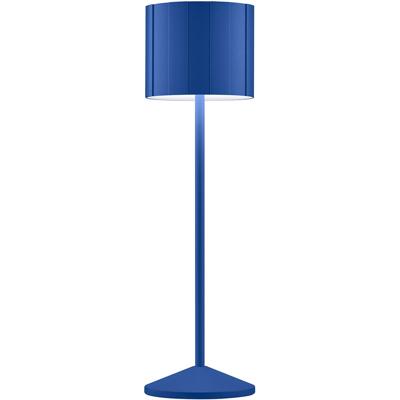 LED Tafellamp - Musterring Marisa - 1 Lichtpunt van 3 Watt - Dimbaar - Aanpasbare Lichtkleur - Hoogte Aanpasbaar - Geheugenfunctie - Nachtlamp - Afstandsbediening - Blauw - Metaal