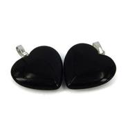 Hartvormige Edelstenen Hanger Onyx (20 mm) - thumbnail