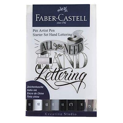 Handlettering Pitt Artist Pen set Faber-Castell 9-delig