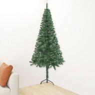 VidaXL Kunstkerstboom hoek 180 cm pvc groen - thumbnail