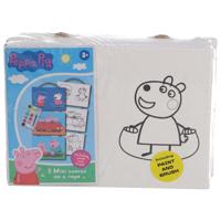 Peppa Pig 3 Canvasdoeken met Touw + Verf - thumbnail