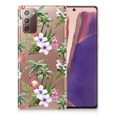 Samsung Note 20 | TPU Hoesje | Flamingo Palms