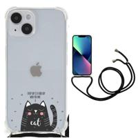 iPhone 14 Stevig | Bumper Hoesje | Cat Good Day - thumbnail