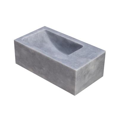 Fontein Forzalaqua Venetia Xs Cloudy Marmer Gezoet 29X16X10 cm Zonder Kraangat Rechts