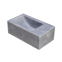 Fontein Forzalaqua Venetia Xs Cloudy Marmer Gezoet 29X16X10 cm Zonder Kraangat Rechts - thumbnail