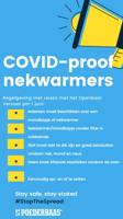 Poederbaas Nekwarmer Zwart Confetti - thumbnail