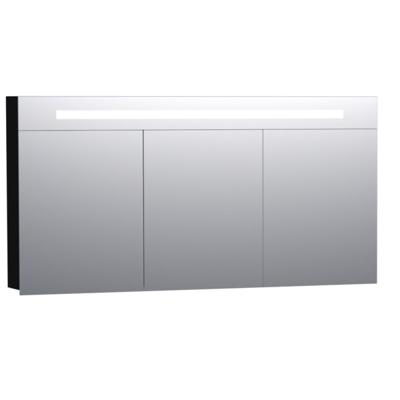 Sanituba Spiegelkast Double Face 140cm Hoogglans Zwart