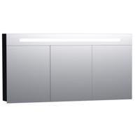 Sanituba Spiegelkast Double Face 140cm Hoogglans Zwart - thumbnail