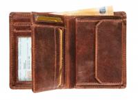 Portefeuille Maverick The Original met kleingeldvak RFID leer bruin - thumbnail