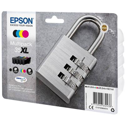 Epson Inktcartridge T3596, 35XL Origineel Combipack Zwart, Cyaan, Magenta, Geel C13T35964010